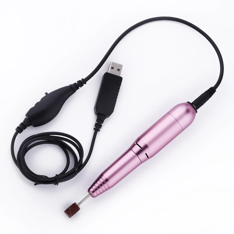 1 шт. сверлильный станок для маникюра розового и серебристого цветов