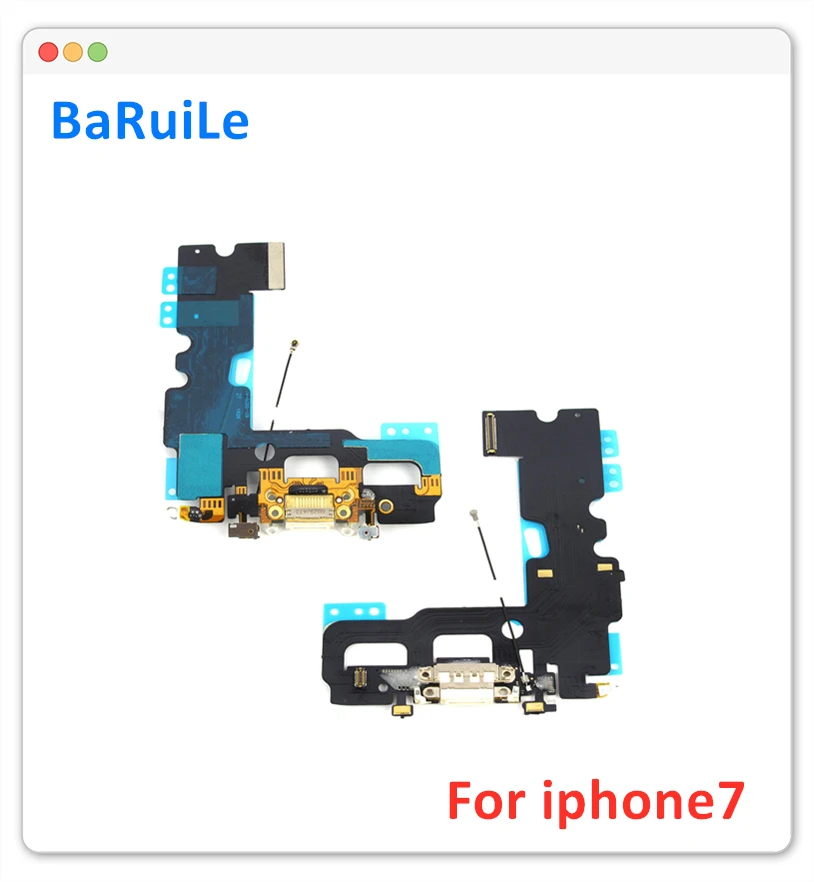 BaRuiLe 5 шт. зарядный док-порт гибкий кабель для iPhone 7 Plus 4 &quot7G P Зарядное устройство USB