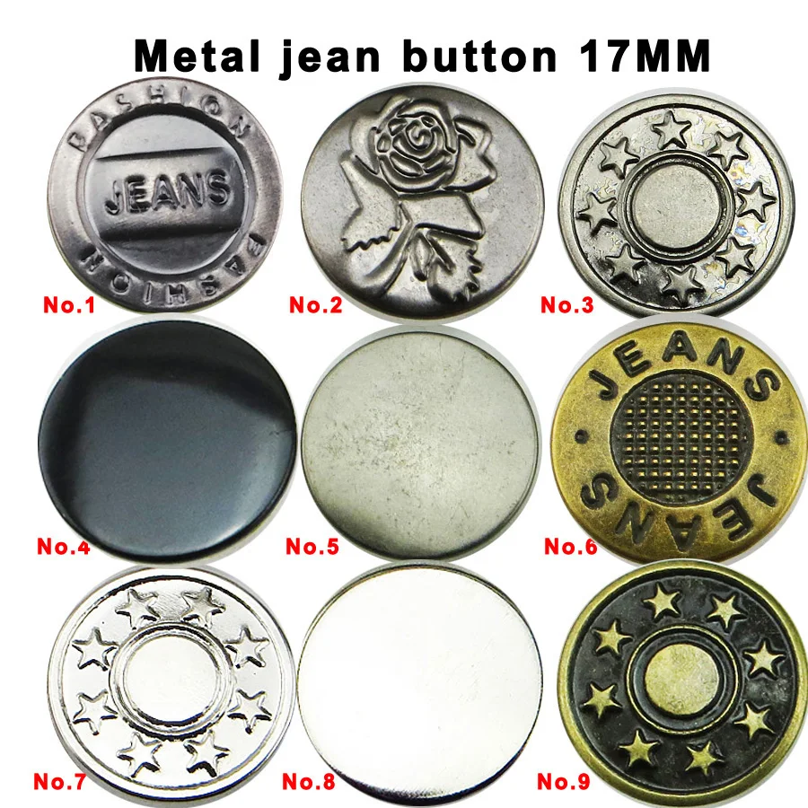 50 шт. 17 мм пистолет черная звезда новый дизайн металлическая джинсовая пуговица