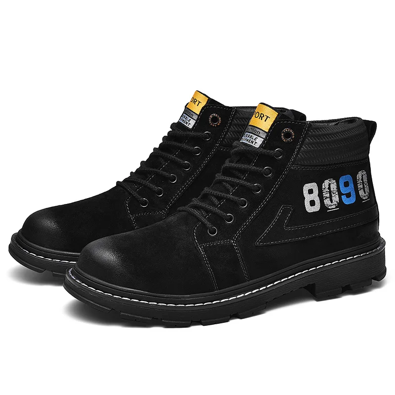 Новые мужские ботинки Осень-Зима Повседневная износостойкая нескользящая обувь