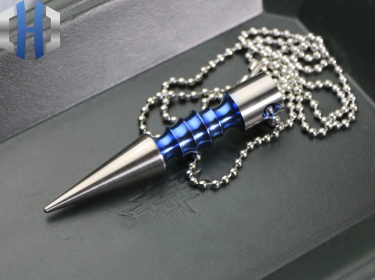 Портативное тактическое ожерелье EDC нож из титанового сплава кулон брелок с