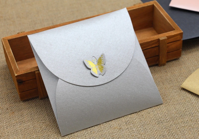 13x13 см серебристо серый конверт кофейного цвета Подарочная коробка бумажный