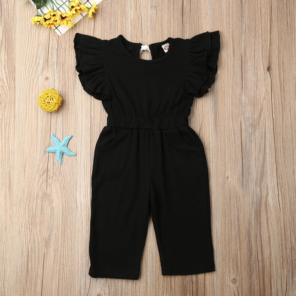 Брендовые новые детские комбинезоны для маленьких девочек с рюшами короткими