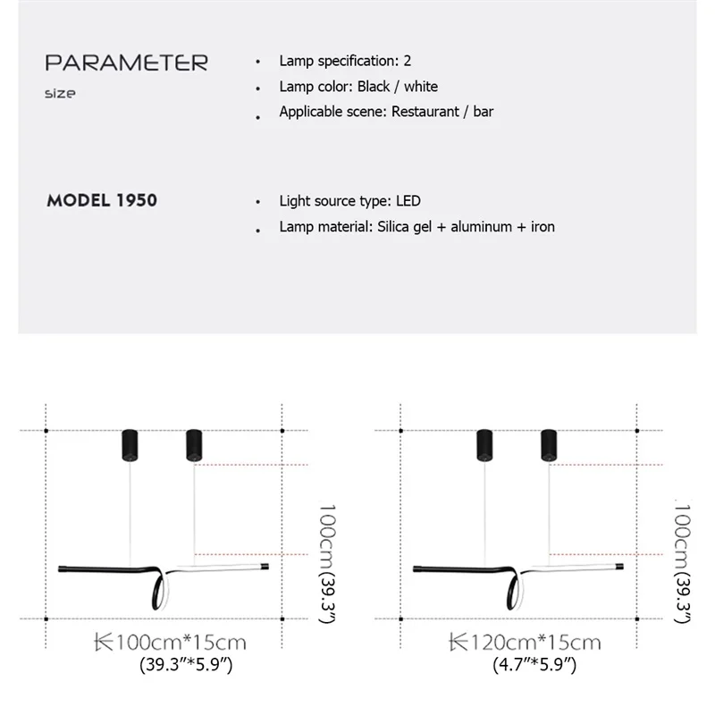 

WPD Pendant Light Fixtures Dimmable with Remote Control 220V 110V Modern Decorative For Home Living Room Dining Room Bedroom