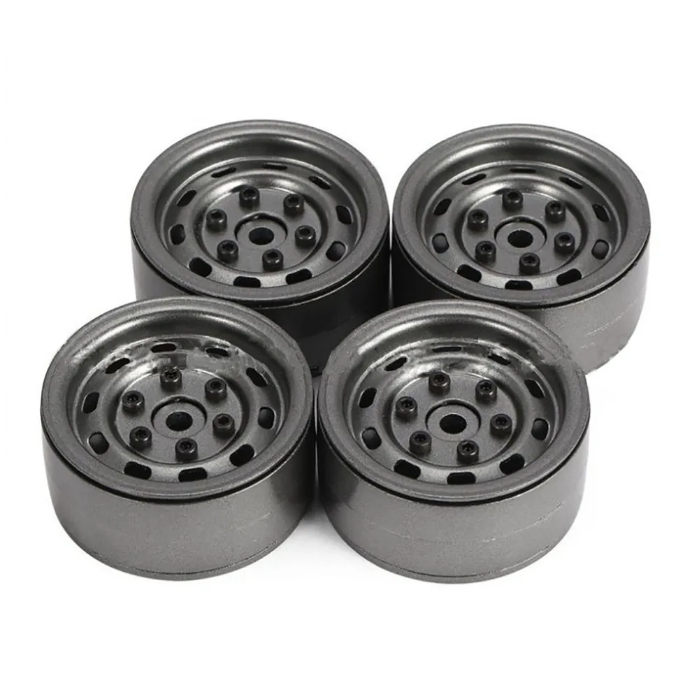 

4PCS Metal Wheel Hubs Simulation Wheel Tire Hubs 1.9 for 1/10 D90 SCX10 CC01 TRX-4 GEN8 Scout II RC Car Spare Parts