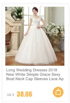 Vestidos De Novias Белое Бальное Платье Свадебное платье Элегантное V образным вырезом с коротким рукавом и аппликацией вышитый бисером кружева для невесты платья Robe De Mariee