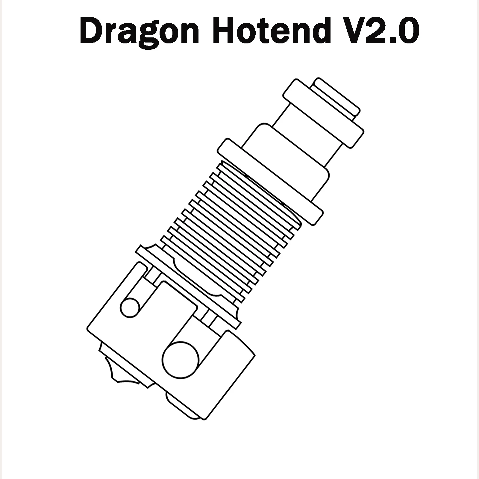 

Dragon Hotend V2.0 3D Printer Extrusion Head for V6 Hotend for TITAN BMG Direct drive Bowden Ender 3 upgrade 3d Printer Part