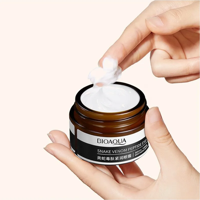 

30g Snake Peptide Eye Cream Smooth Fine Lines Lifting Firming Skin Anti-wrinkle Removal Dark Circle Eyes Bags Fat Granule