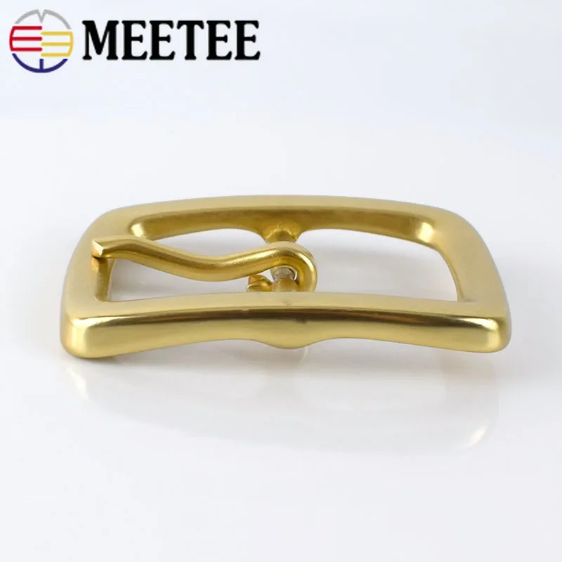 Meetee 1 шт. 40 мм Мужская пряжка для ремня 38 39 ремешок пряжки из чистой меди головка