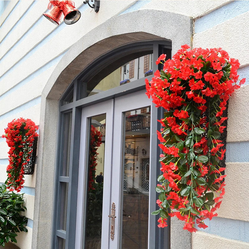 Искусственные цветы фиолетовый венок настенные для свадьбы семейной сборки