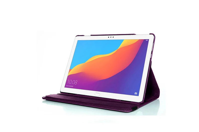 Вращающийся на 360 чехол для huawei MediaPad T3 10 9,6 ''/Honor Play Pad 2 9,6 чехол для планшета кожаный чехол-книжка с ручкой+ пленка