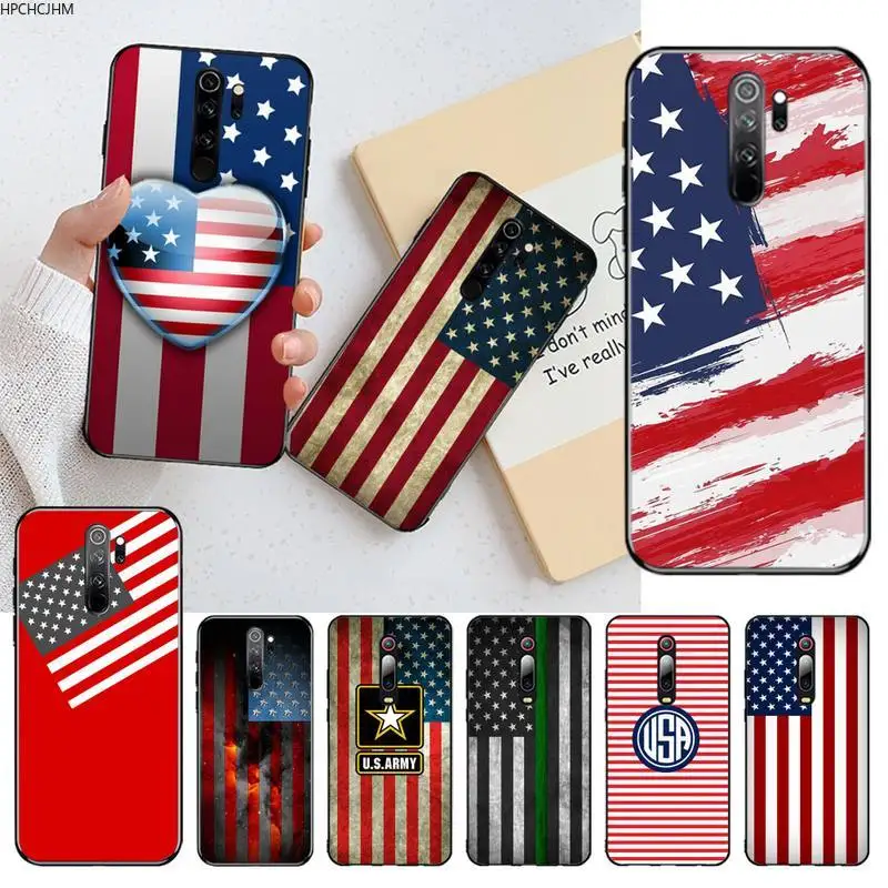 HPCHCJHM США Флаг роскошный уникальный дизайн чехол для телефона Redmi Note 8 8A 8T 7 6 6A 5 5A 4 4X