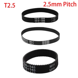 T2.5x105mm T2.5x120 T2.5x130 42 48 52 T Tooth 6mm 10mm 15mm 20mm Width 2.5mm Pitch Rubber Groove Cogged Synchronous Timing Belt