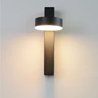 Светодиодная настенная лампа с переключателем на молнии, комнатное освещение, настенный светильник, современное Черное и белое освещение для лестницы, спальни, прикроватного столика, украшение для дома