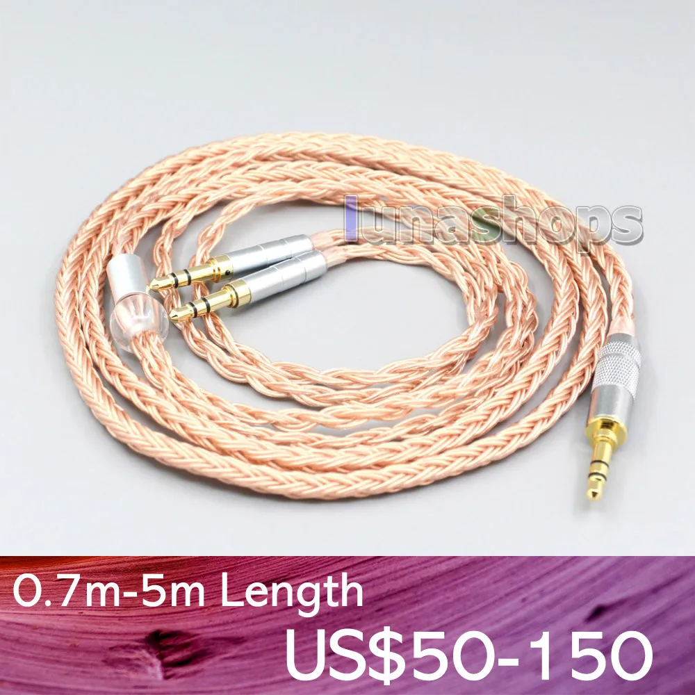 LN006749 2 5 мм XLR сбалансированный 16 Core 99% 7N OCC кабель для наушников Pioneer Amiron Home Aventho