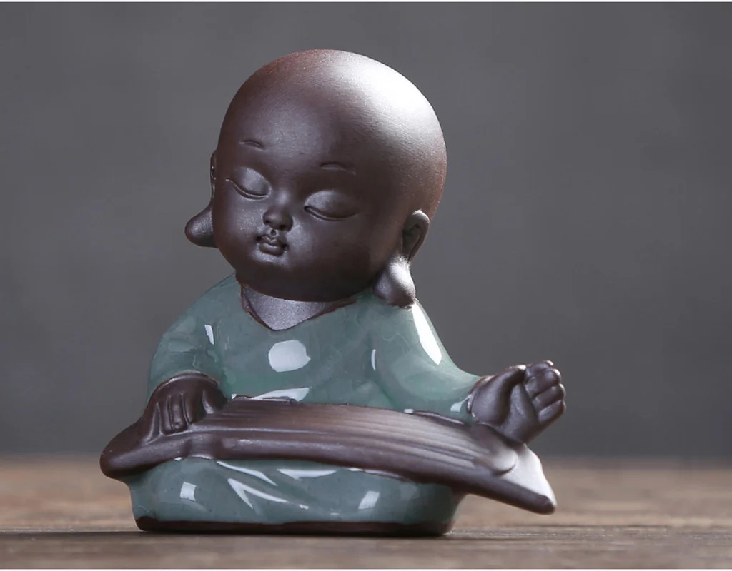 Cute little tea pet boutique can raise purple sand characters coffee table set decoration | Дом и сад