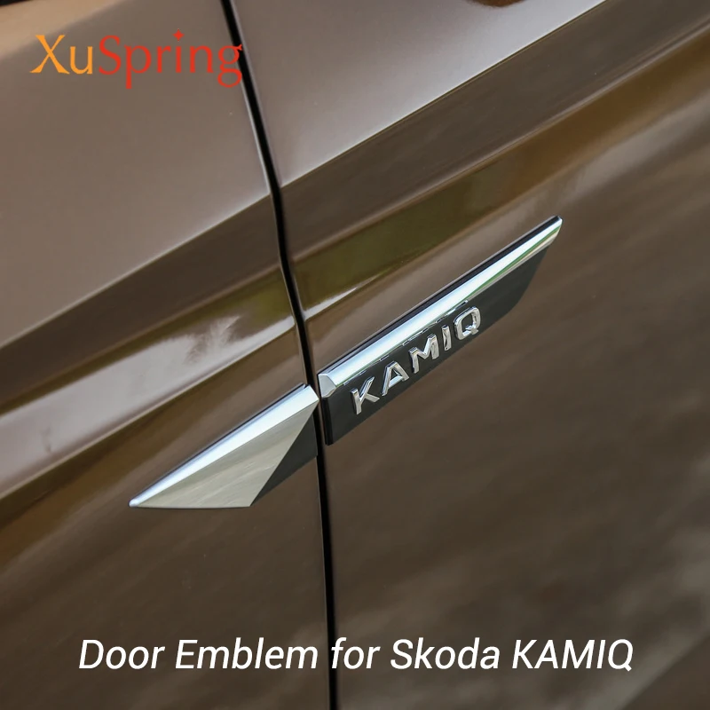 Для Skoda KAMIQ 2019 2020 2021 оригинальный значок эмблема крыла двери бокового брызговика