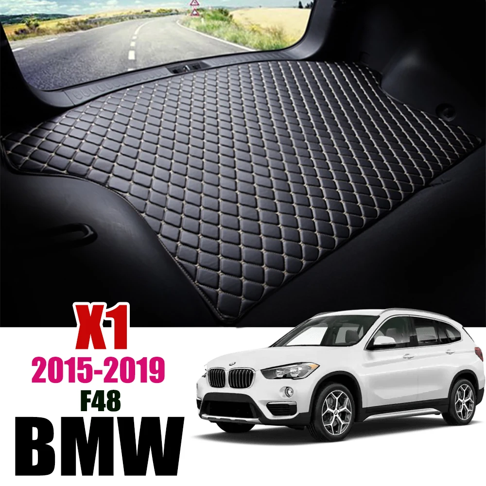 

Leather Car Mat Tronco For BMW X1 F48 2015-2019 Tronco Mat Bota X1 Forro Pad BMW Drivs20i Carpet Liner Tail 2016 2018
