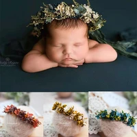 2021 flower baby headband infant headwear photography garland baby shoot accessories studio hair band newborn photography props