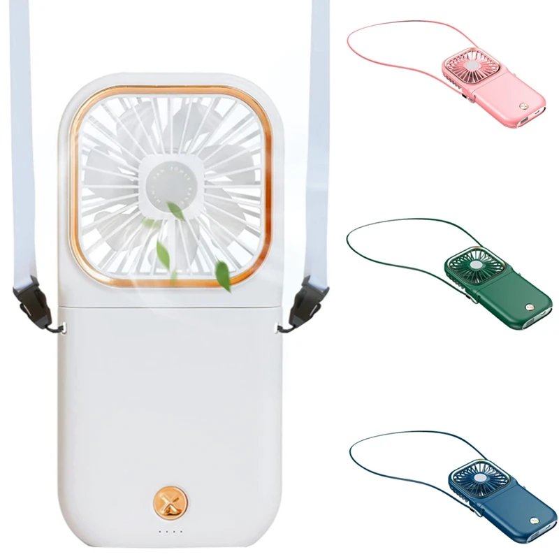 

Portable Mini Fan Personal Neck Fan USB Rechargeable Battery-Operated Handheld Fan for Indoor and Outdoor