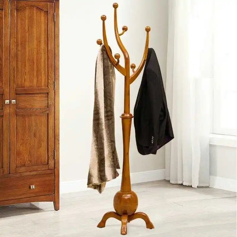 Деревянная вешалка для одежды подставка |