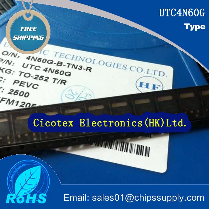 5 шт./лот UTC4N60G TO252 UTC-4N60G 4N60L-TN3-R 4N60L-TN3-T 4A 600V N-CHANNEL мощность MOSFET режим усиления 4N60L |