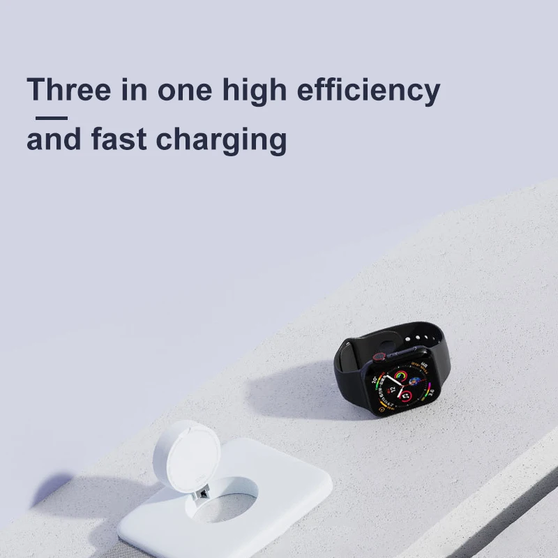 

Подходит для Apple 12 Беспроводное зарядное устройство три в одном Складная магнитная Беспроводная зарядка