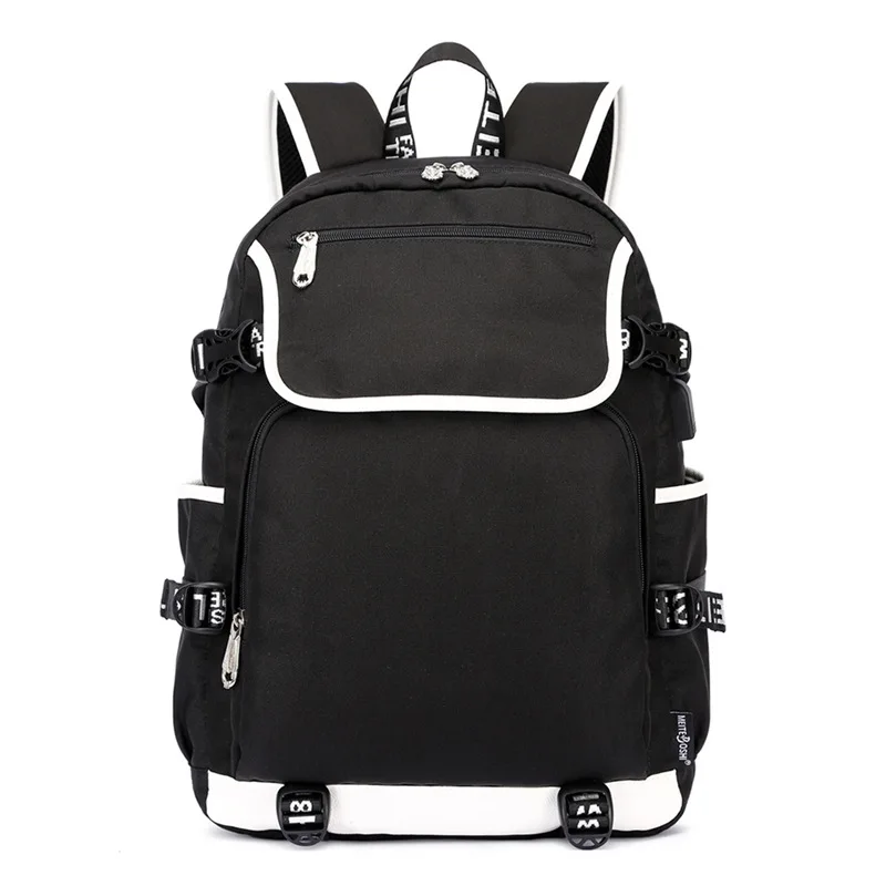 

New men's leisure USB backpack Korean university students simple backpack fashion schoolbag