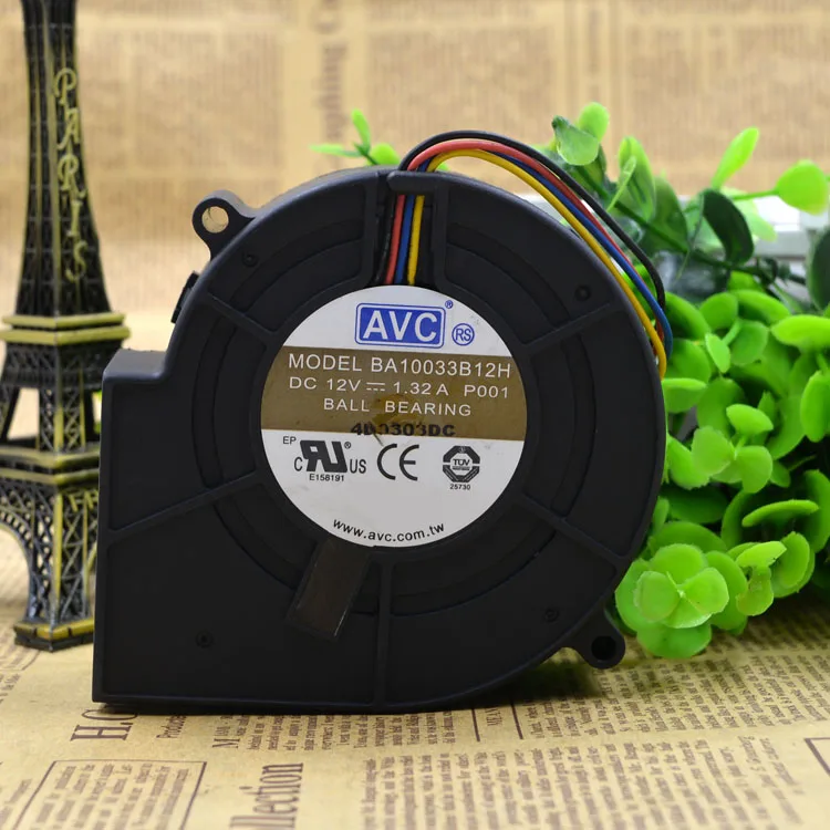 AVC BA10033B12H 12V 1.32A 9 9733 3-проводной 4-проводной подшипник турбонагнетатель | Компьютеры