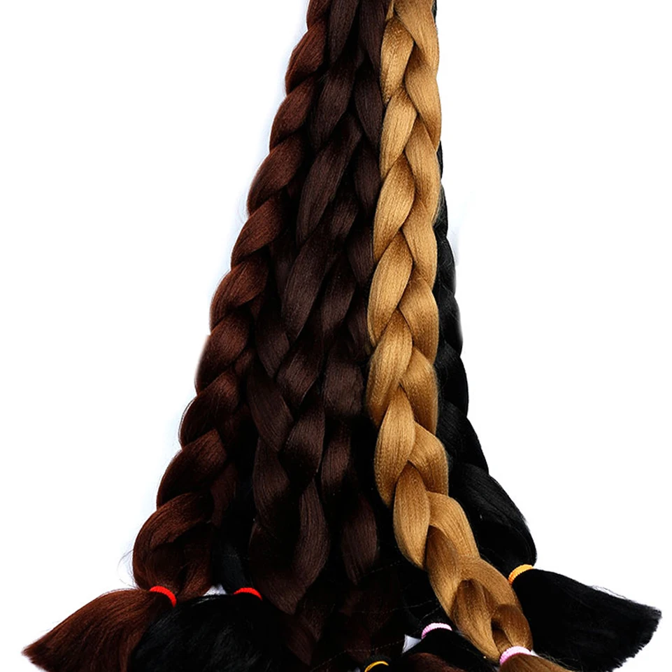 Синтетические пряди DIFEI для наращивания 82 дюйма однотонные синие розовые