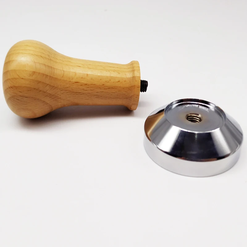 Пресс вскрышка для кофе 51 мм с деревянной ручкой|Темперы кофе| |