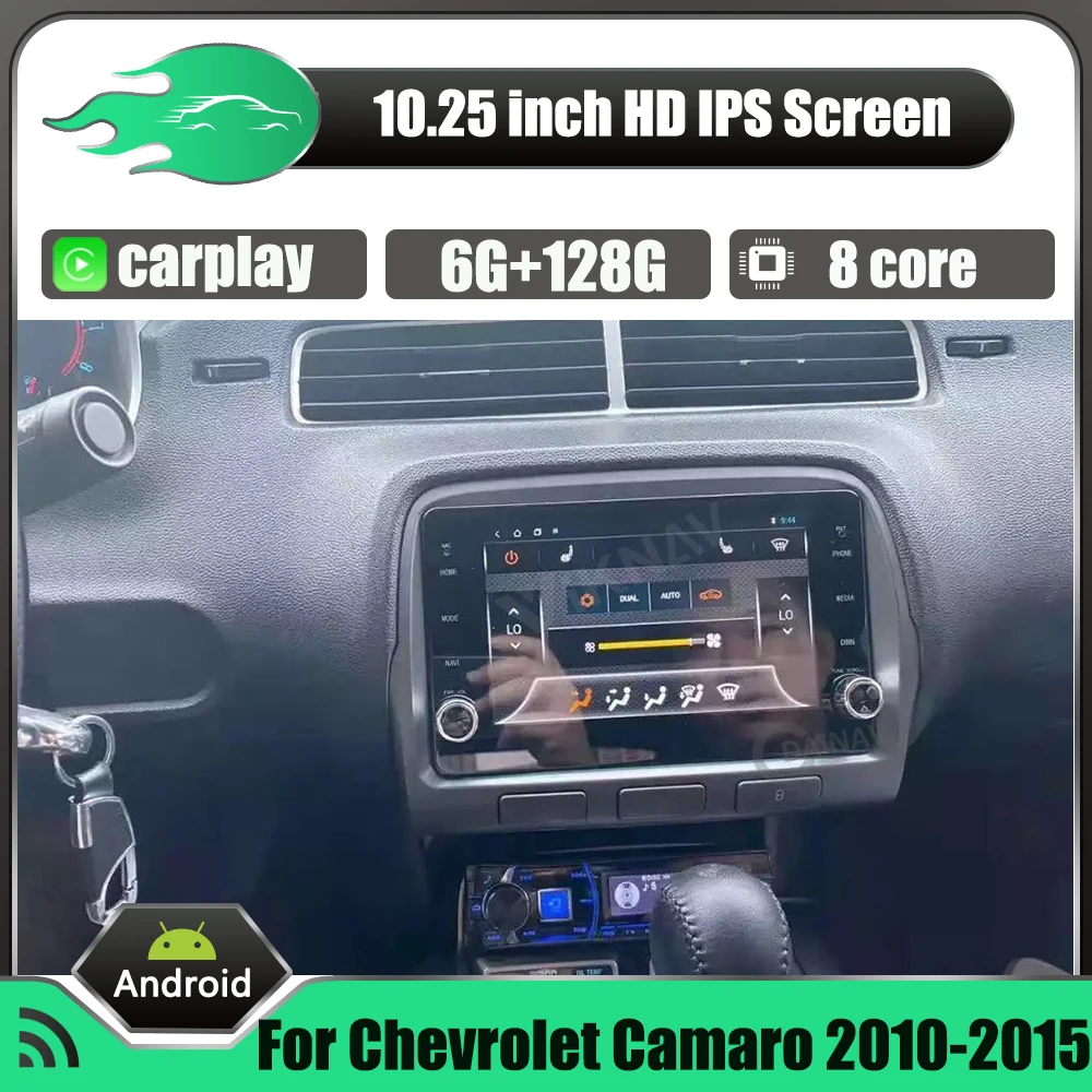 

Автомагнитола 128 ГБ, мультимедийный плеер, головное устройство с GPS-навигацией для Chevrolet Camaro 2010, 2011, 2012, 2013, 2014, 2015, стереоприемник