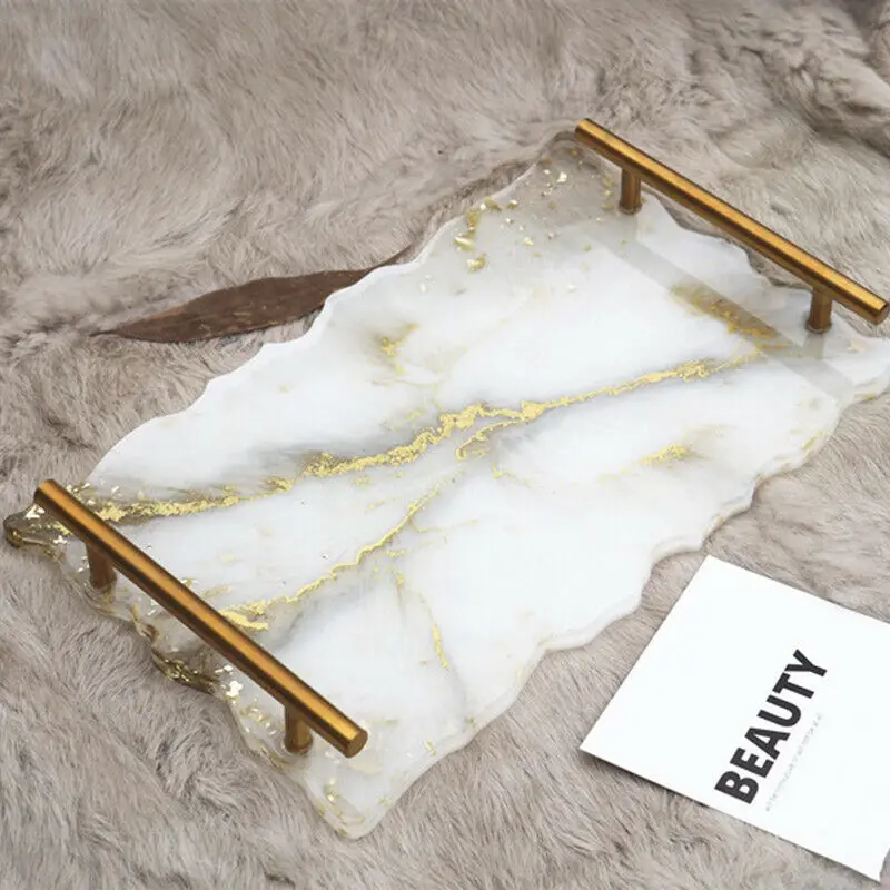 Большой поднос для фруктов чая клея силиконовая форма набор из смолы рукоделия