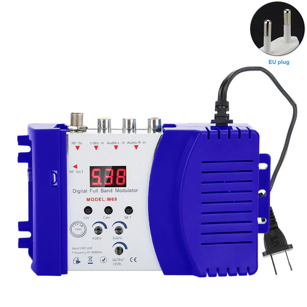 

Professional Coax AV To RF Modulator Accessories Home Converter Digital TV Adapter