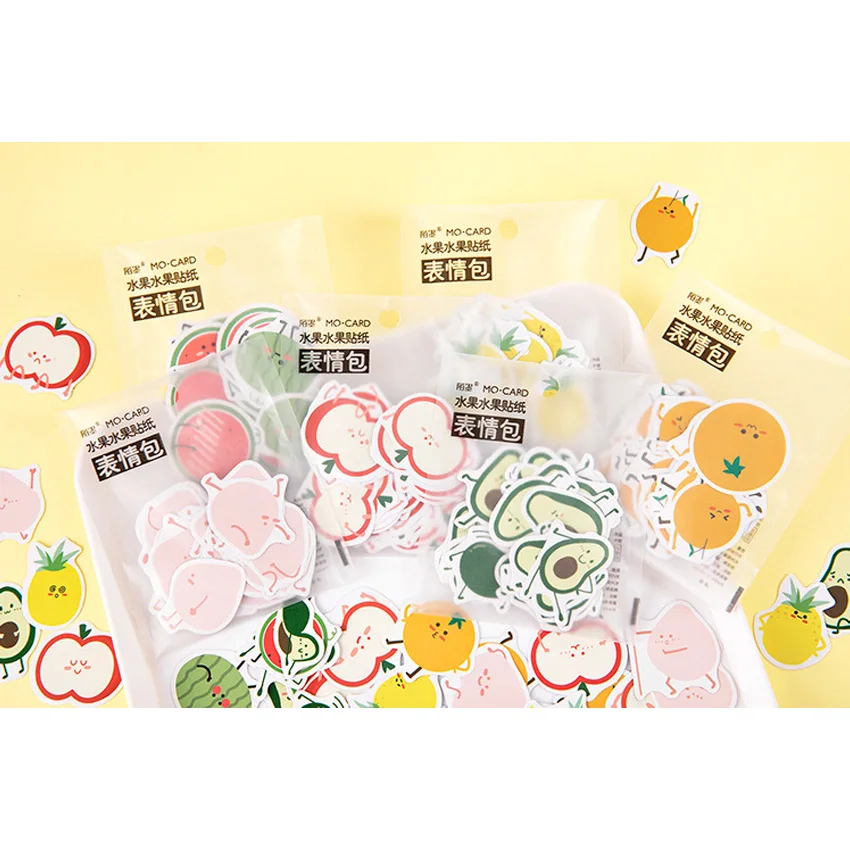 45 шт./упак. Новый фруктовой серией смайлик бумажные наклейки украшения DIY альбом
