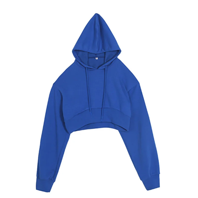 

Y Demo Casual Solid Color Hoodie Women Long Sleeves Hooded Sweatshirts Female 2020 Autumn Fashion New