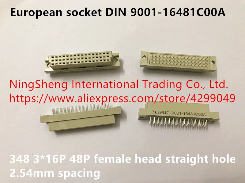 Розетка Европейская DIN 9001 16481C00A 100% 3*16P 48P с прямым отверстием для головки
