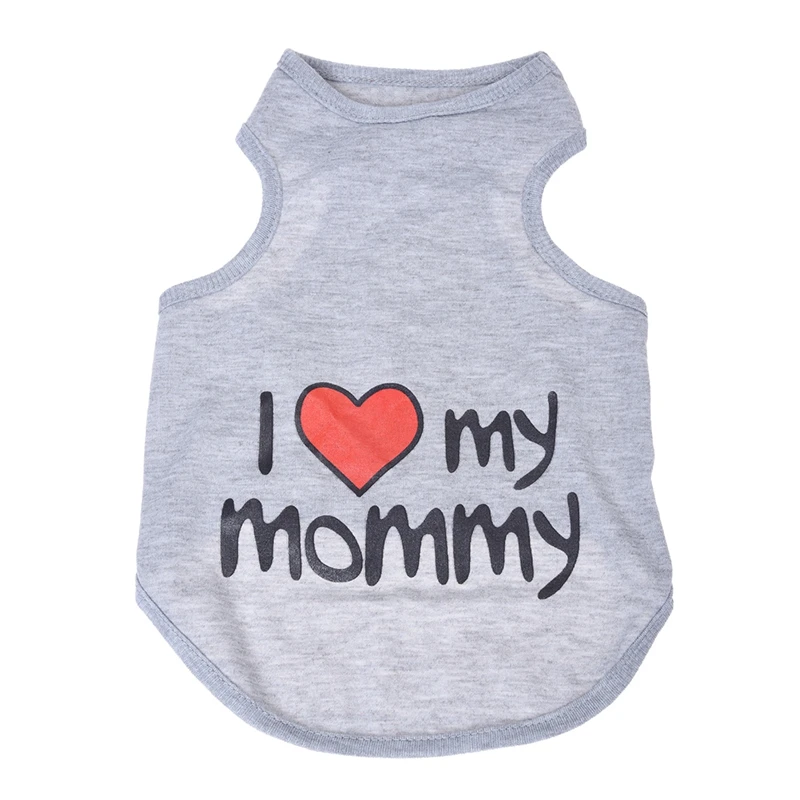 

Футболка с надписью «I Love Mommy Dog», большая
