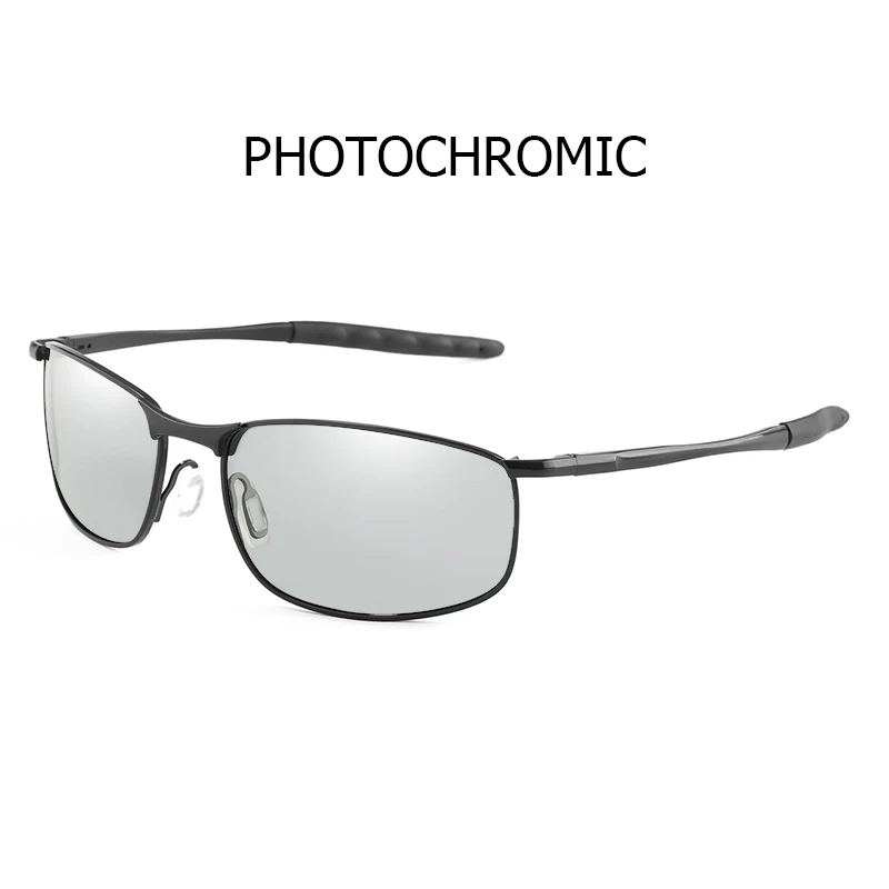 C5 photochromic MVBBFJR Модные мужские поляризованные солнцезащитные очки Женские квадратные для вождения в темноте зеркальные очки фотохромные Хамелеон винтажные очки UV400 - Цвет линз: C5 photochromic