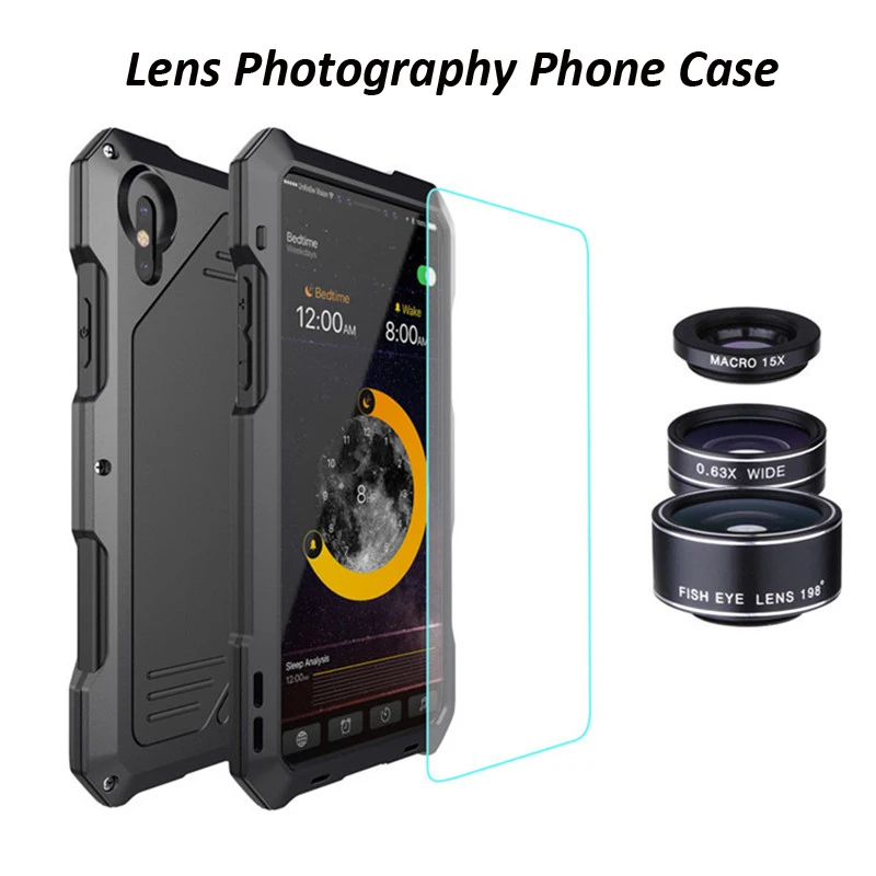 Камера с широкоугольным объективом широким металлический чехол для телефона iPhone