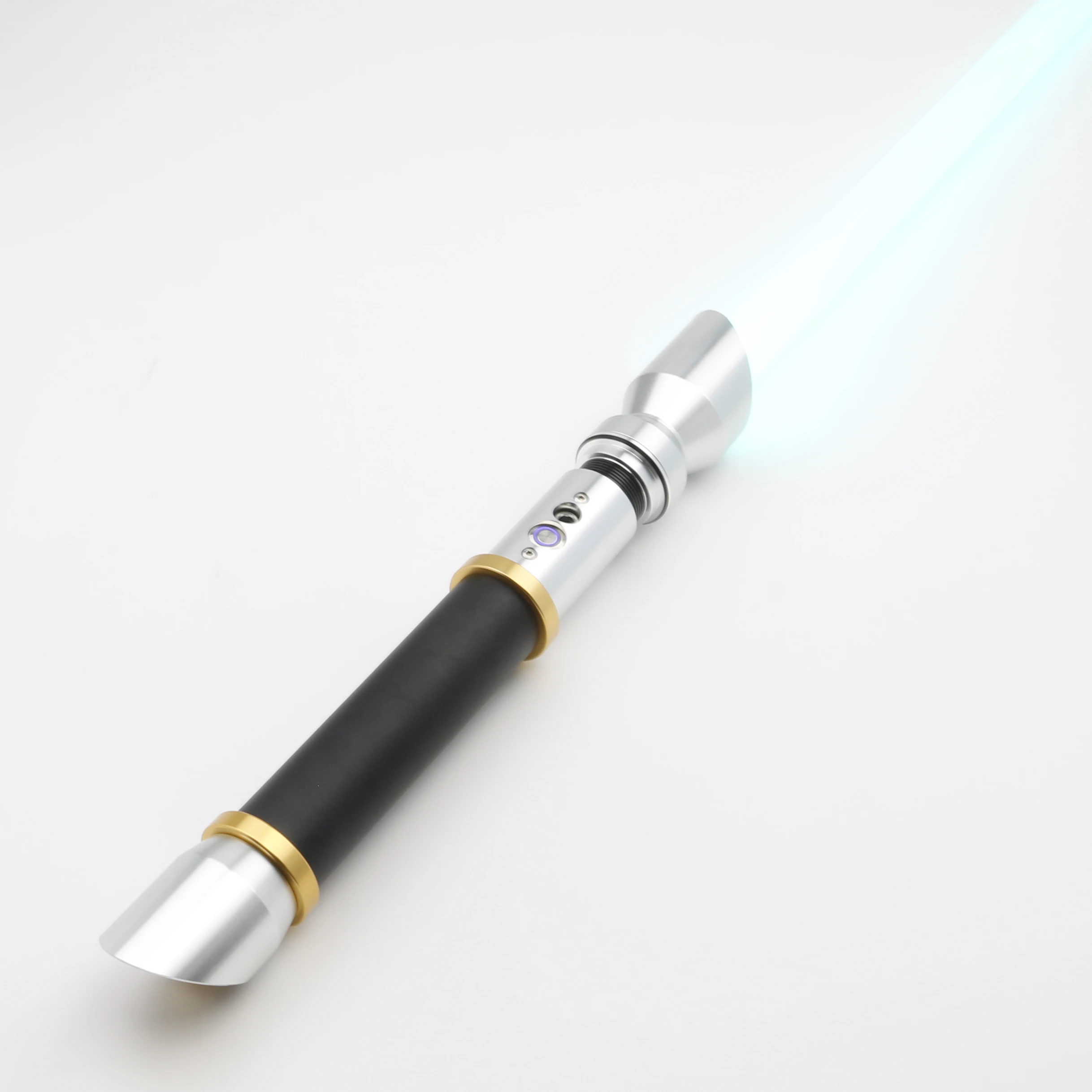 

X-TREXSaber Smooth Swing X-Lotus Lightsaber Heavy Dueling 1 inch Blade Metal Hilt 10 Sets of Soundfonts Blaster Halloween Gift
