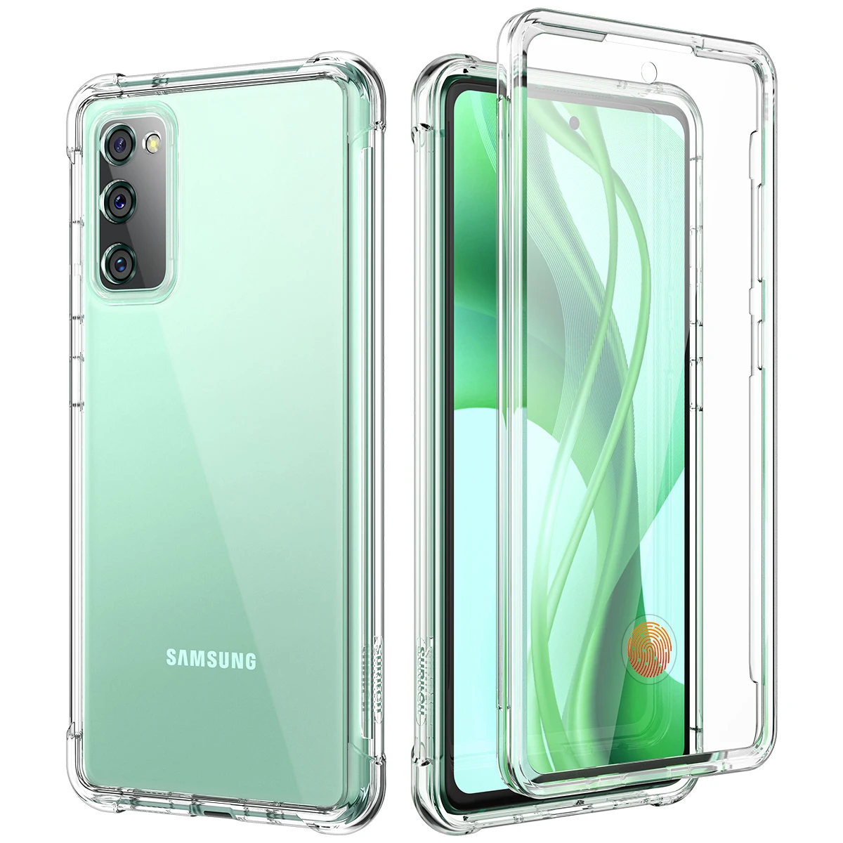 

Чехол для Galaxy A21s S20 FE S9 S21 Plus Ultra A42, прозрачный чехол, полная защита, ударопрочный бампер, Прочный чехол для Note20 Ultra