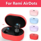 Чехол для наушников Xiaomi MI Redmi AirDots, чехол из натурального силикона для TWS Bluetooth наушников, чехол для беспроводной гарнитуры