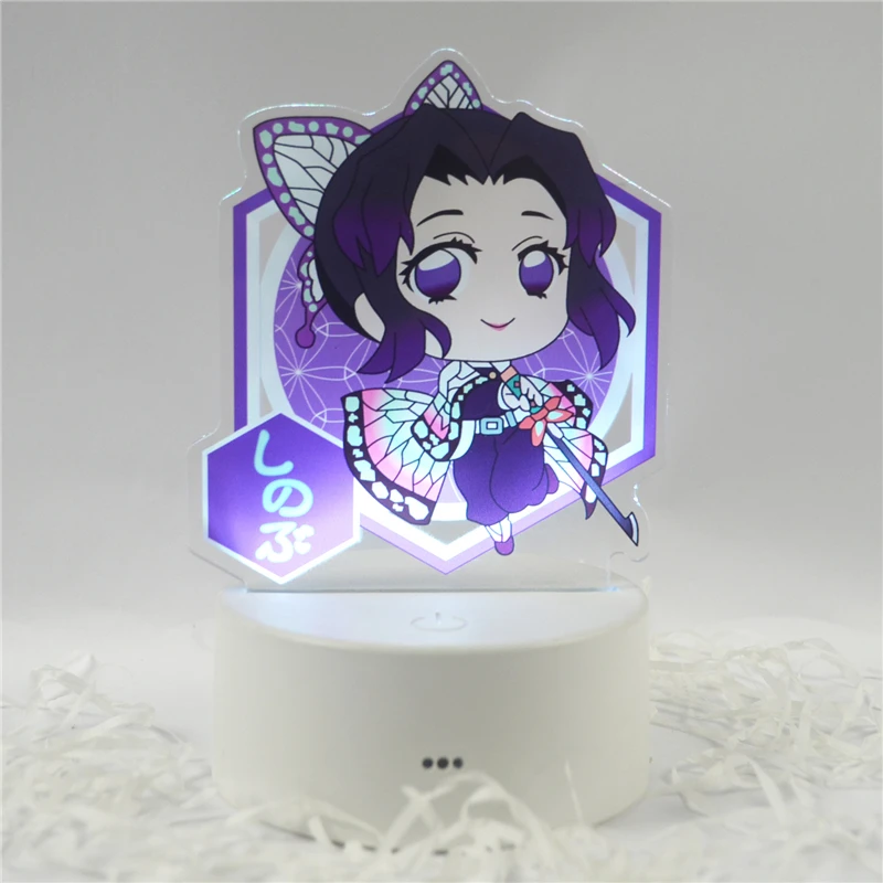 

Demon Slayer Cosplay Color Changing Lights Stand Colorful Acrylic Light Sign Night Light Anime Adult COS Accessories Christmas
