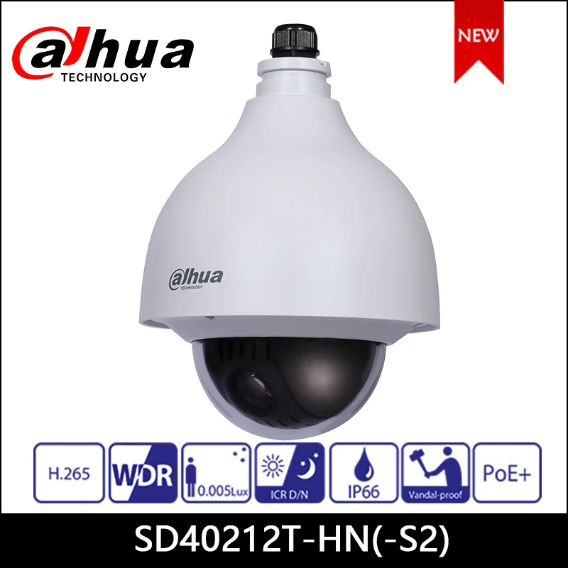 Ip-камера Dahua 2-мегапиксельная сетевая камера с поддержкой PoE + 5 3 мм ~ 64 12x Starlight PTZ