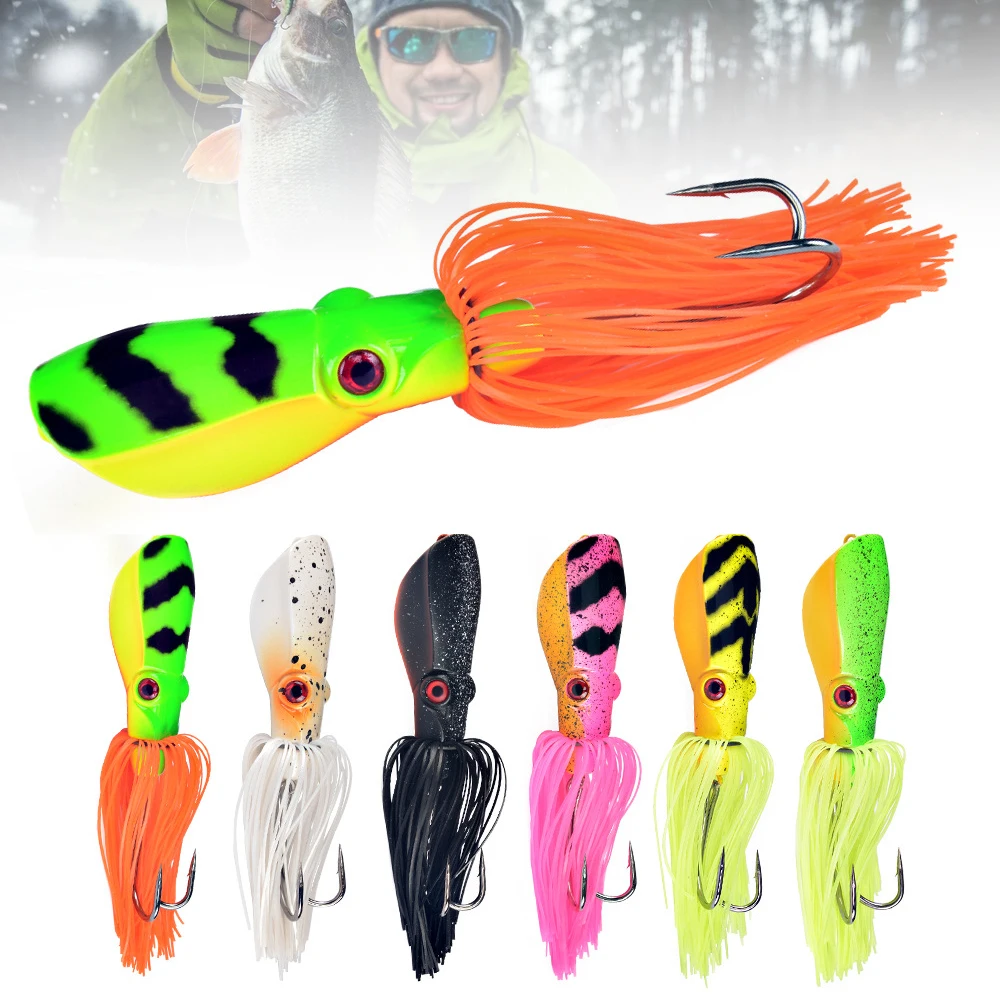 

7CM 16.5G Double Hook Hardware Thunder Frog Squid Fishing Lures Bait Strong Hooks Artificial Bait Fishing Tackle For Freshwater