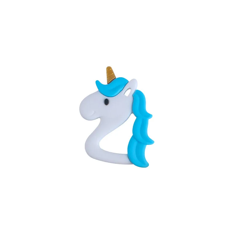

Baby Teether Silicone Beads Cartoon Unicorn Teething Toys Food Grade Infant Toddler Silicone Teethers Newborns Gift For Children