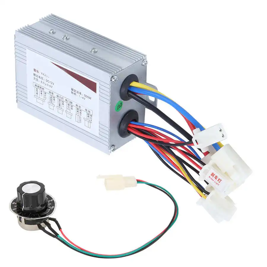 Прочный щетчатый контроллер 12 В 500 Вт фиксированная Ручка вращения переключатель