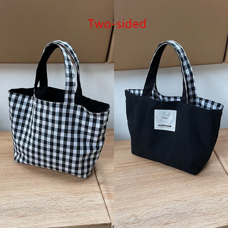 Портативная обеденная сумка в Корейском стиле двухсторонняя удобная маленькая