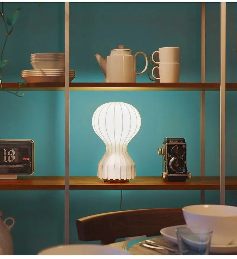 Италия Nordic светодиодный белый шелк прикроватная тумбочка для спальни комбинации